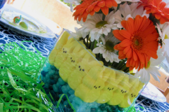 Planned and created centerpieces  for an Easter Party