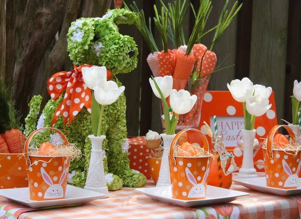 Forget Pastels! Easter Tablescapes